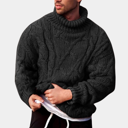 Homme Rollneck Trui | Warme Brei avec Klassieke Alledaagse Stijl