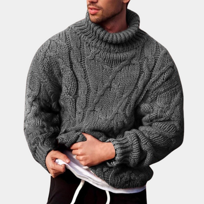 Pull Rollkragen pour hommes | Warmer Strick mit klassischem Alltagsstil