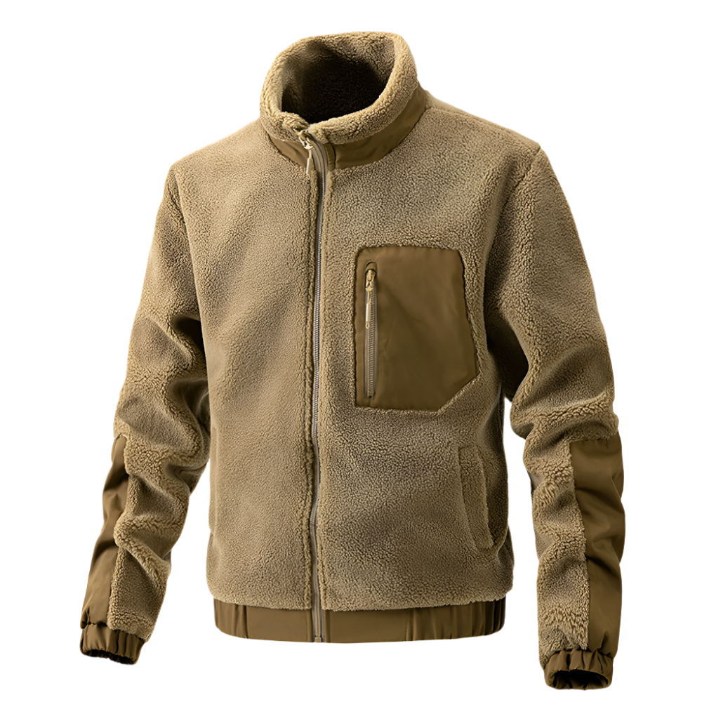 Veste d'extérieur en polaire zippée pour hommes – Mit Reißverschluss 