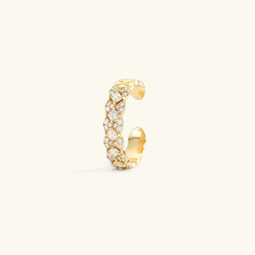Nell - Gold Patterned Ring — bringing modern charm to your space.
