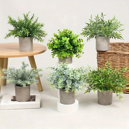 Plantes artificielles Leafora en pots élégants | Ensemble de 3 pièces pour la décoration intérieure