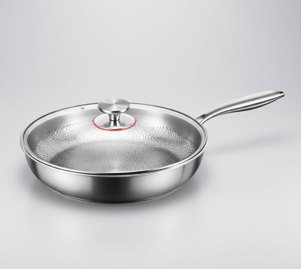COOKVION – Titan gehämmerte Antihaft-Bratpfanne für Induktionskochfelder und moderne Küchen