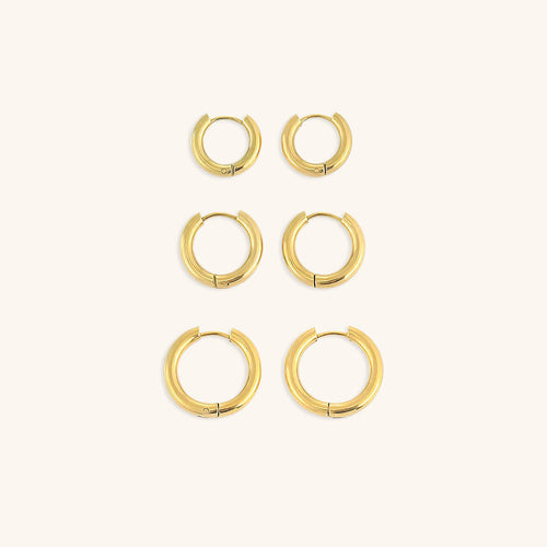 Bea - Classic Round Hoop Earrings — perfect for those who value comfort and design.