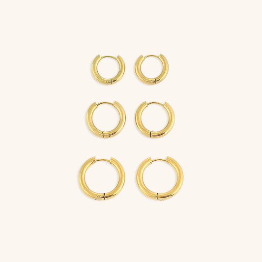 Bea - Classic Round Hoop Earrings — perfect for those who value comfort and design.