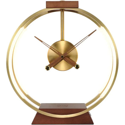 Wireless Charging Alarm Clock Lamp with LED Light for Smartphones