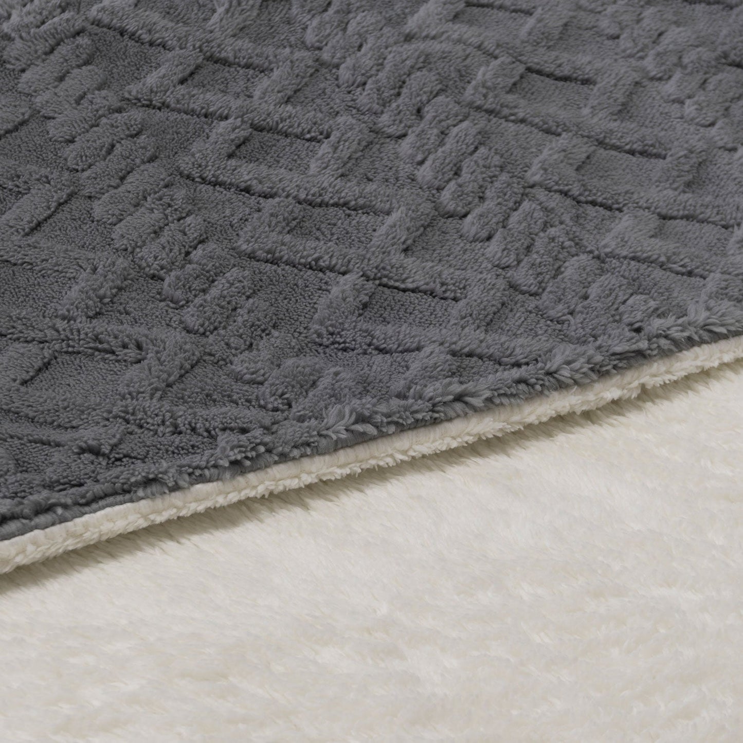 Neo Grijze Elektrische Kabelgebreide Verwarmde Deken