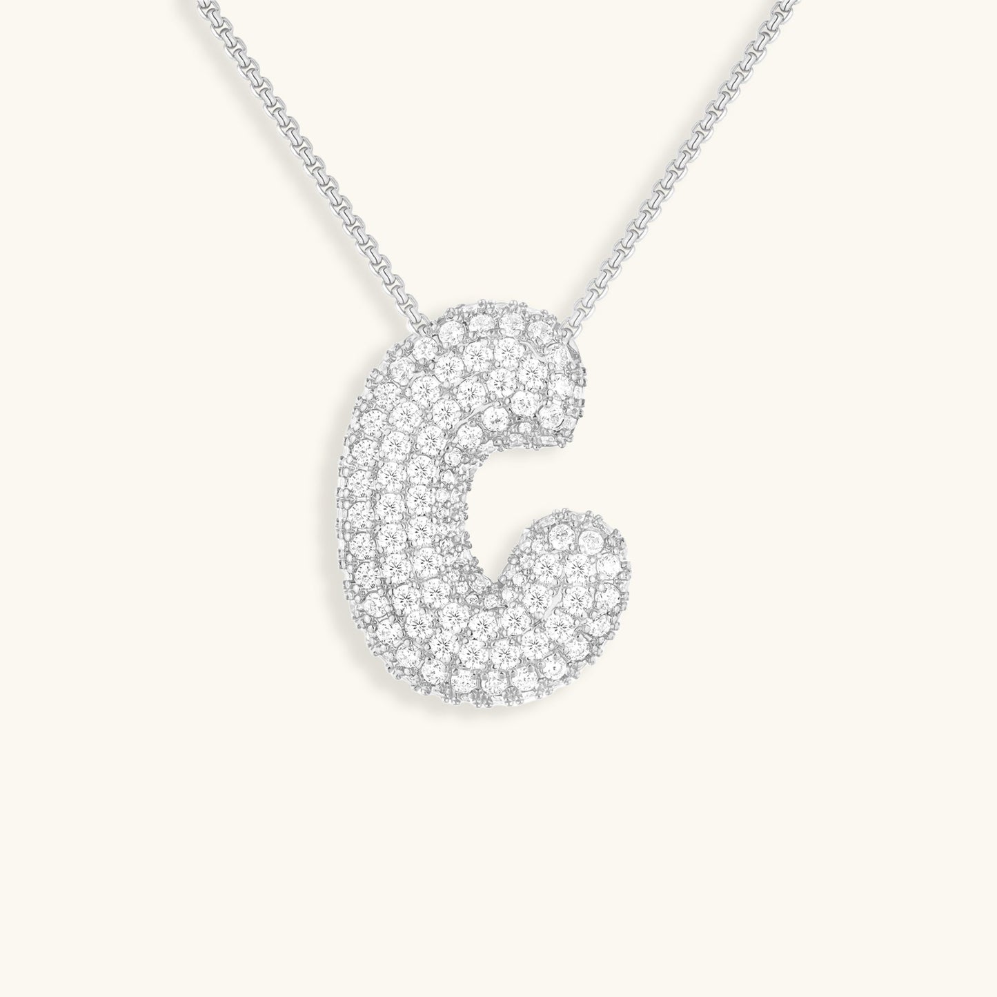 Collier Esme - Initiale en forme de bulle avec diamant — conçu pour inspirer votre style de vie.