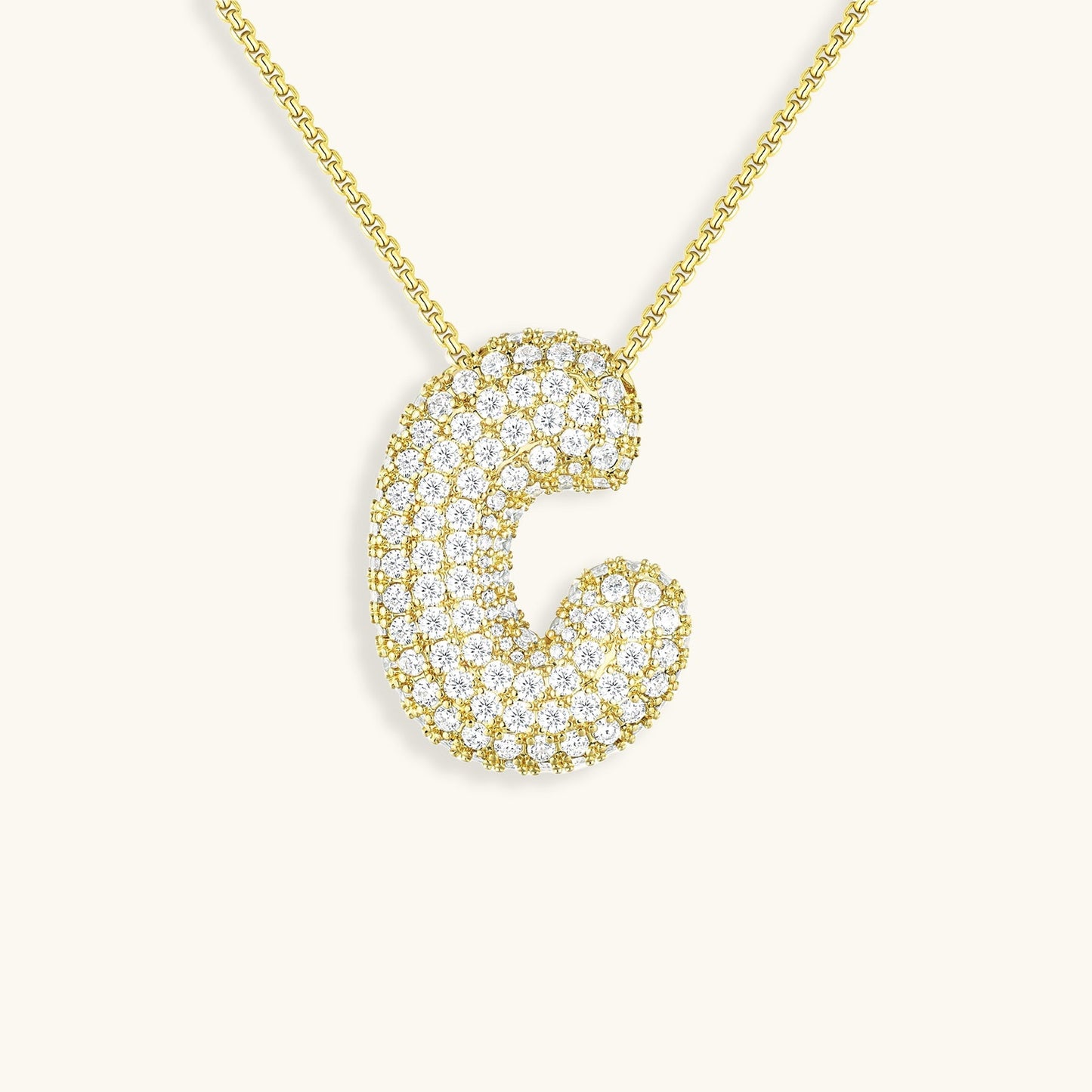 Collier Esme - Initiale en forme de bulle avec diamant — conçu pour inspirer votre style de vie.