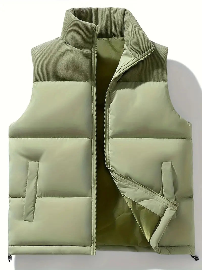 Gepolstertes Gilet - Reißverschluss - Weste - Pufferweste - Herren Gilet
