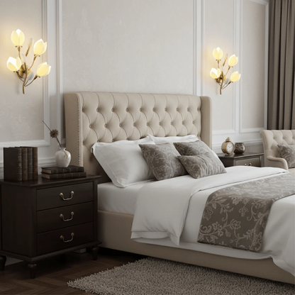 Applique murale en fleurs de céramique