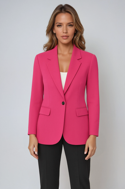 Blazer ajusté pour femme | Un bouton et une poche frontale