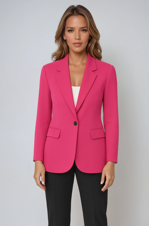 Blazer ajusté pour femme | Un bouton et une poche frontale