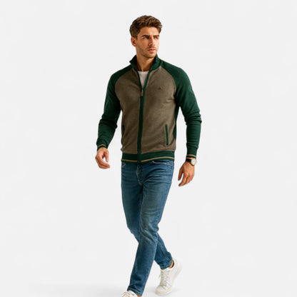 Pull zippé en laine de coton pour hommes | Raffinerter Komfort für kühlere Jahreszeiten