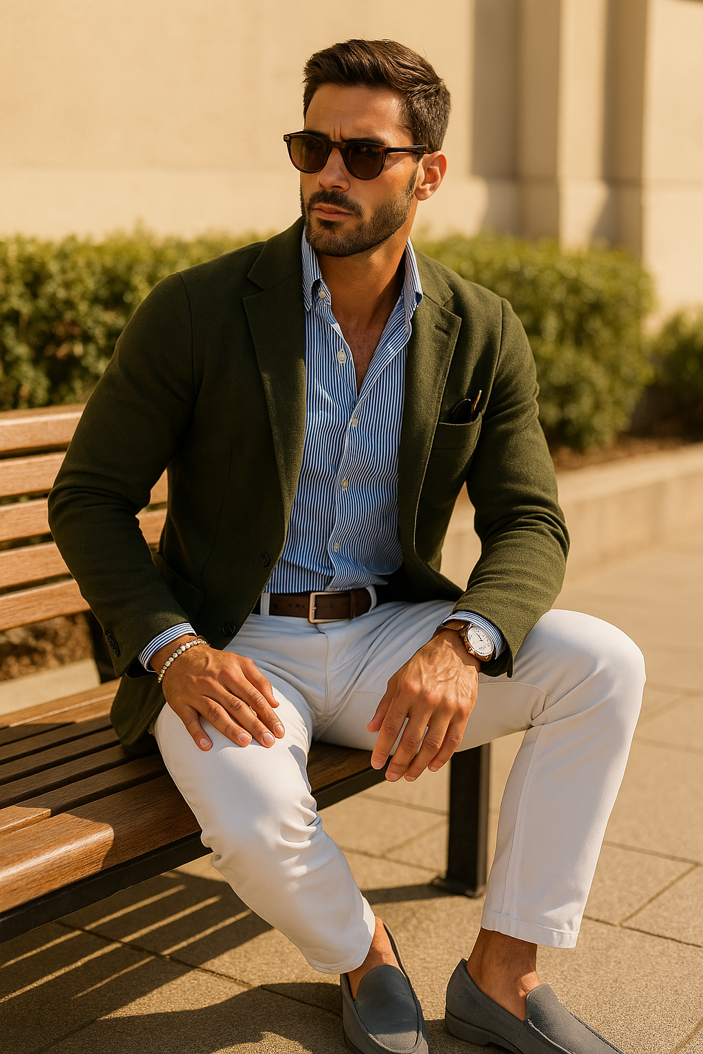 Stylischer Blazer für Herren mit lässigen Knopf-Taschen & Reverskragen – Elegant & Vielseitig