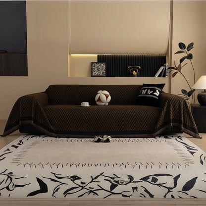 Chevron Haringbone Tassel Bankhoes