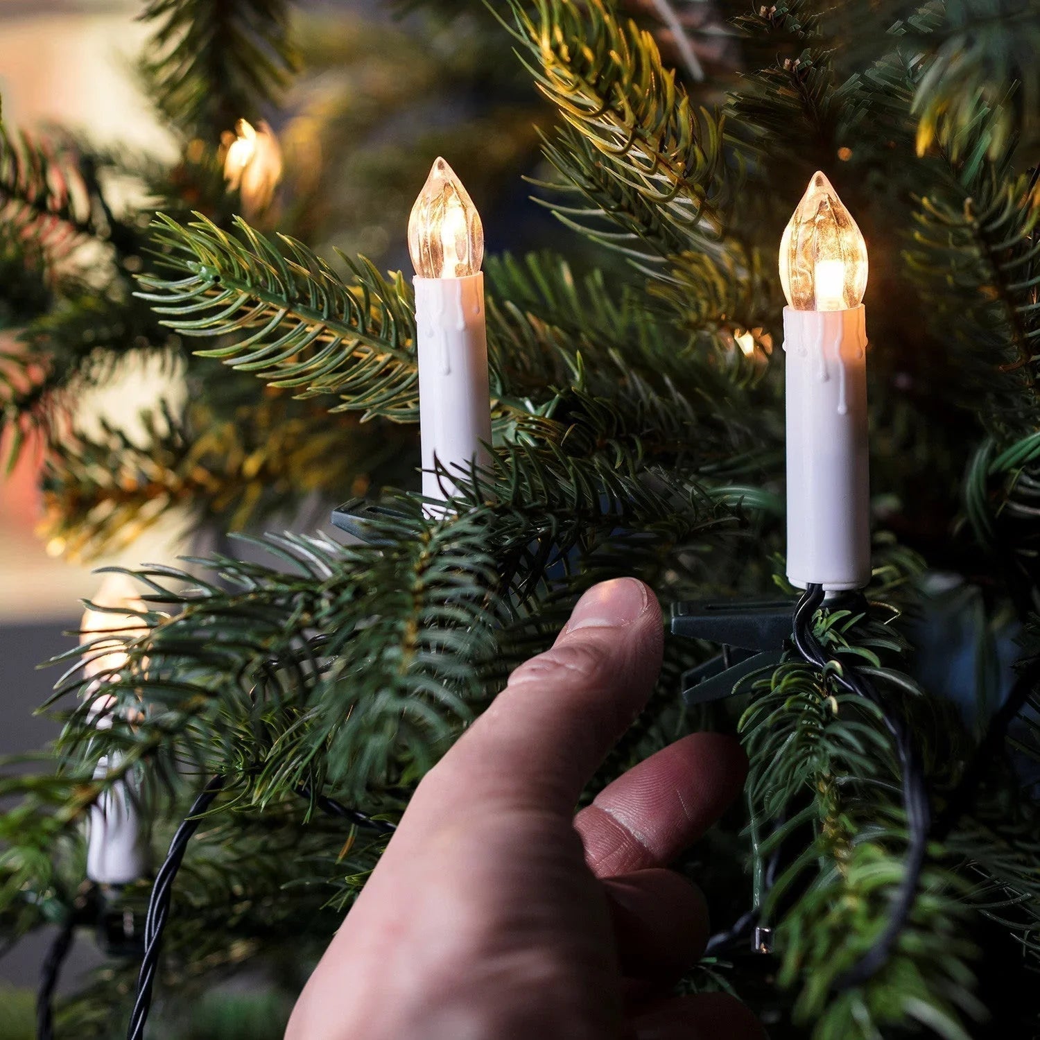 Weihnachtskerzenlichter - Warmweißes LED - Baumschmuck