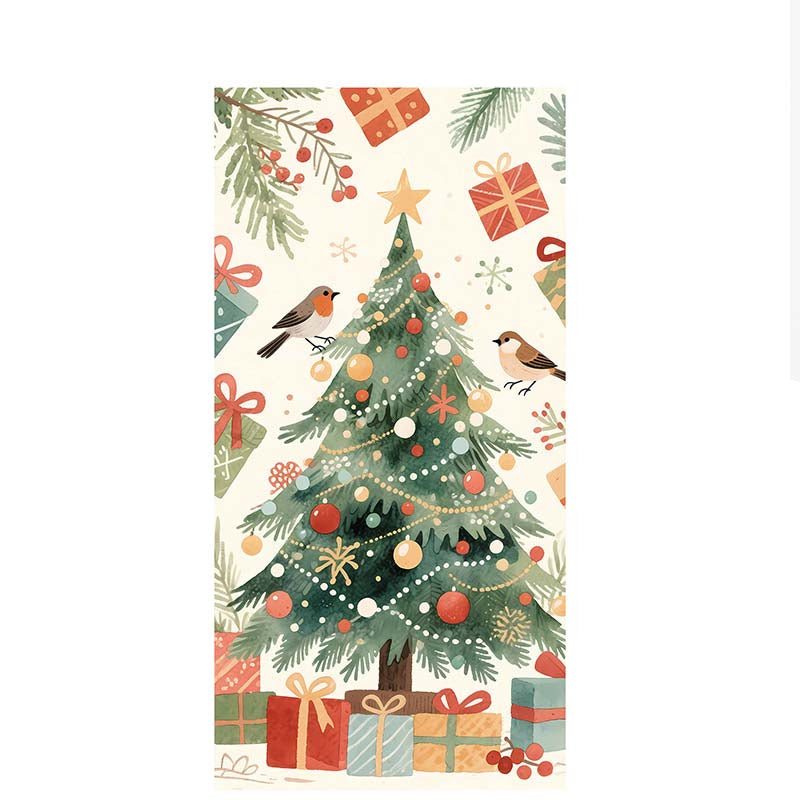 Christmas Door Decoration Panel – Festive Santa & Snowman Banner 90x180cm