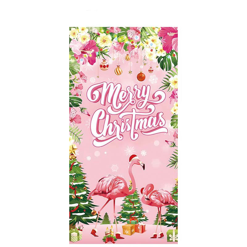 Christmas Door Decoration Panel – Festive Santa & Snowman Banner 90x180cm