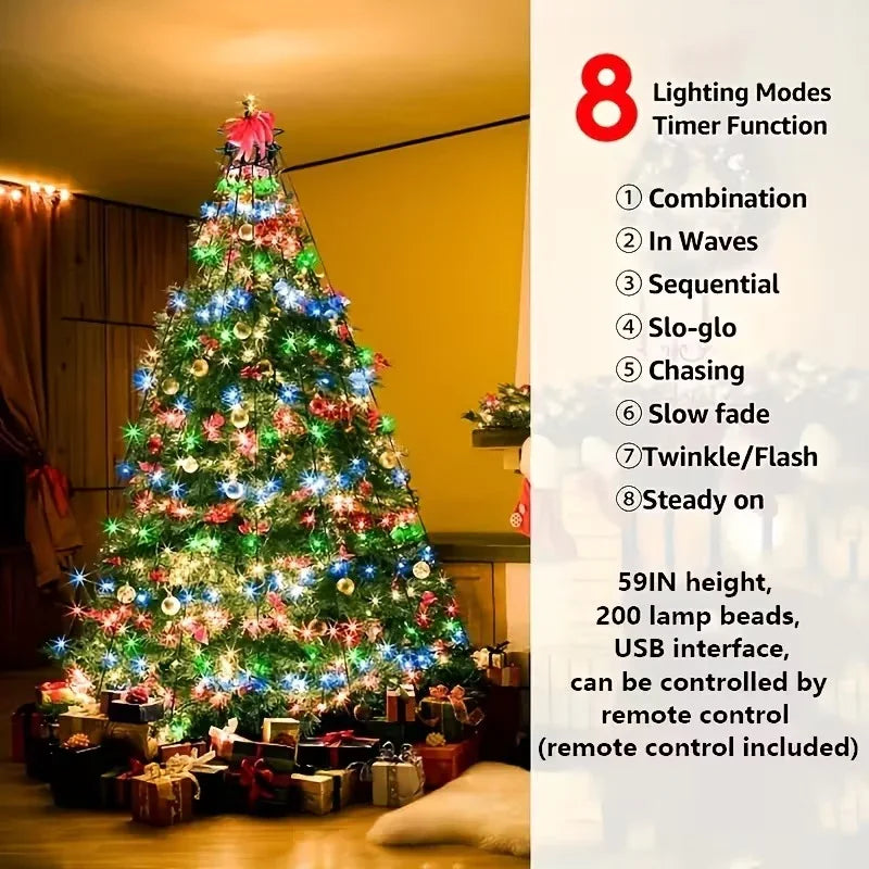 Weihnachtsbaumlichter - USB-betrieben - Fernbedienung