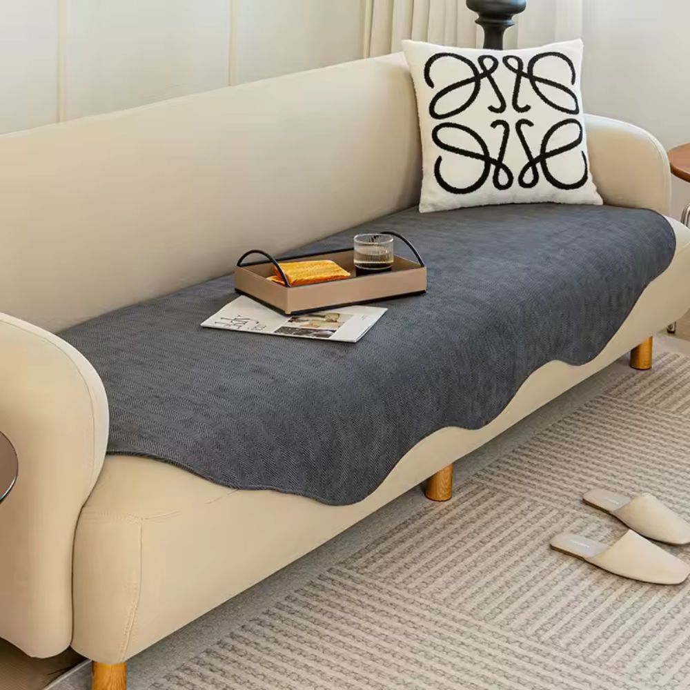 All-Season Stretch Sofa Cover for Contour Fit, Furniture Protector
