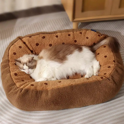 Cozy Plush Deep Sleep Dog Bed for Winter Comfort and Warmth