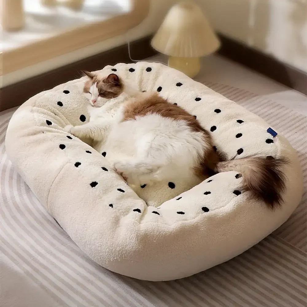 Cozy Plush Deep Sleep Dog Bed for Winter Comfort and Warmth