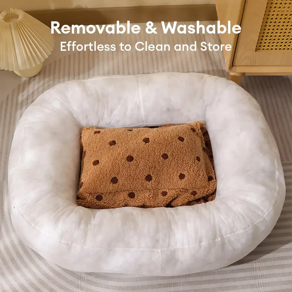 Cozy Plush Deep Sleep Dog Bed for Winter Comfort and Warmth