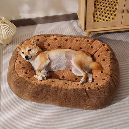 Cozy Plush Deep Sleep Dog Bed for Winter Comfort and Warmth