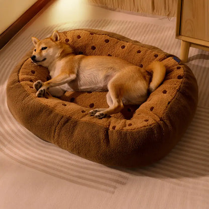 Cozy Plush Deep Sleep Dog Bed for Winter Comfort and Warmth