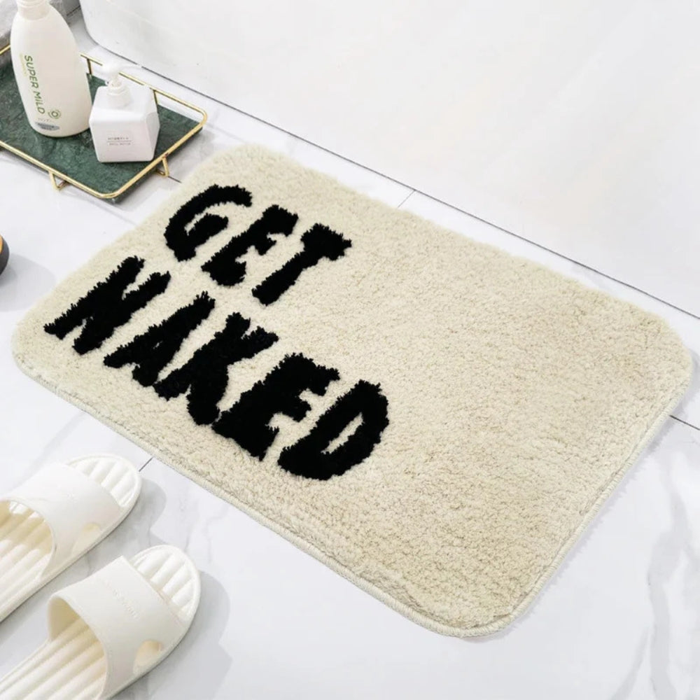 Tapis de bain doux et moelleux pour la décoration de la salle de bain - Tapis antidérapant en peluche