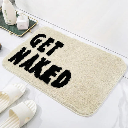 Tapis de bain doux et moelleux pour la décoration de la salle de bain - Tapis antidérapant en peluche