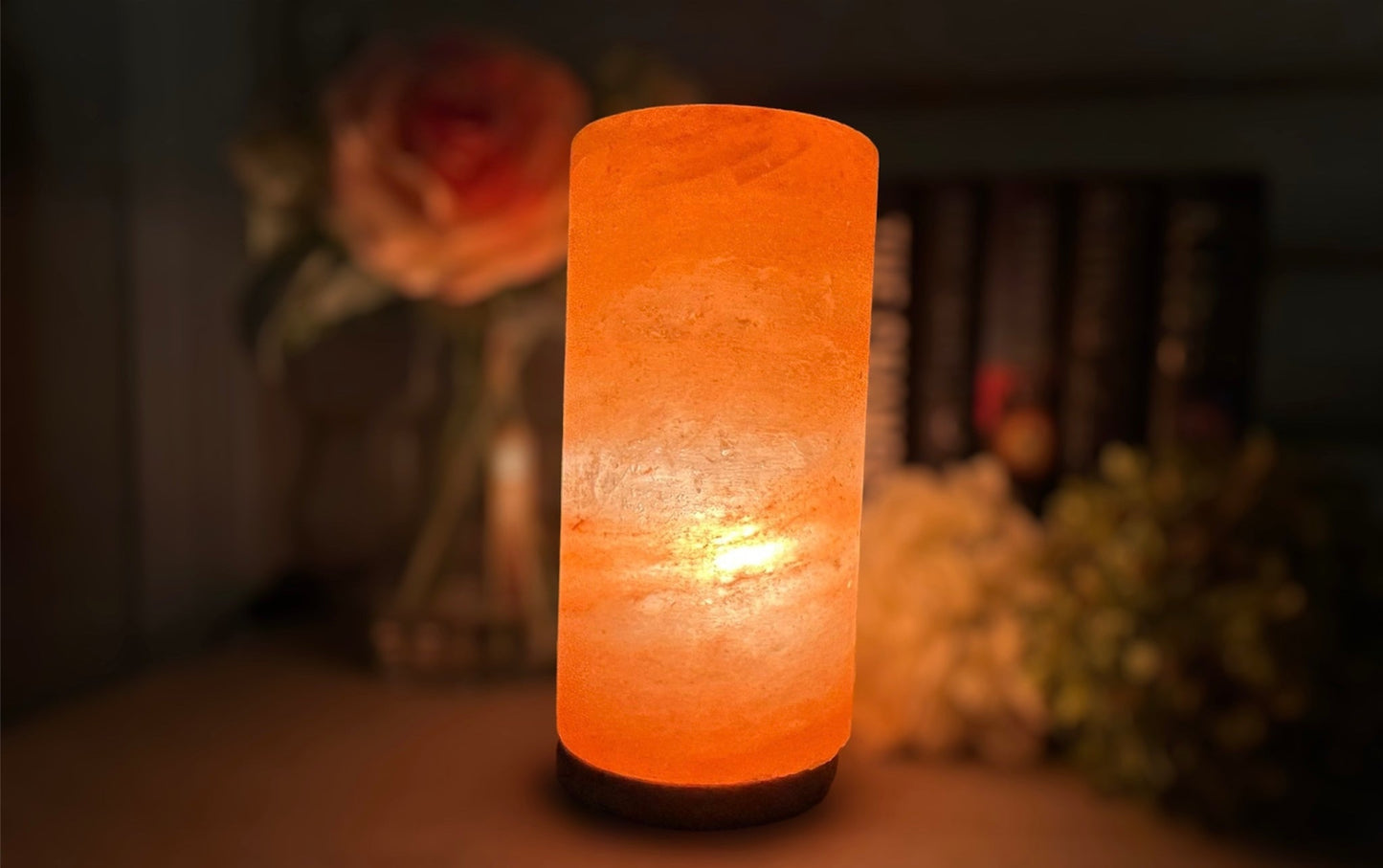 Lampe de sel naturel de l'Himalaya - Lampe décorative en cristal de sel pour la maison et le bien-être