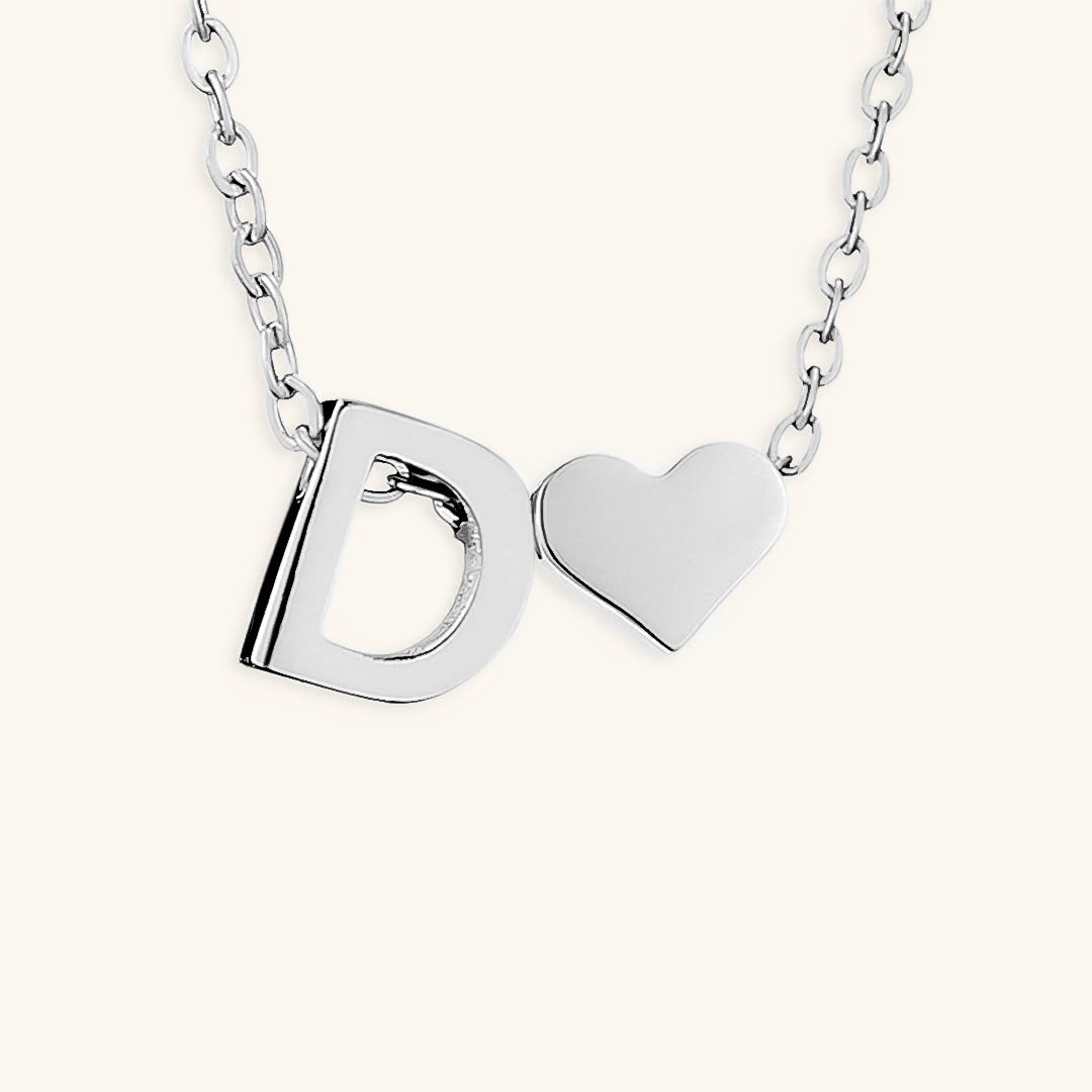 Mallory - Love Initial Letter Necklace — bringing modern charm to your space.