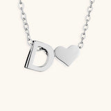 Mallory - Love Initial Letter Necklace — bringing modern charm to your space.