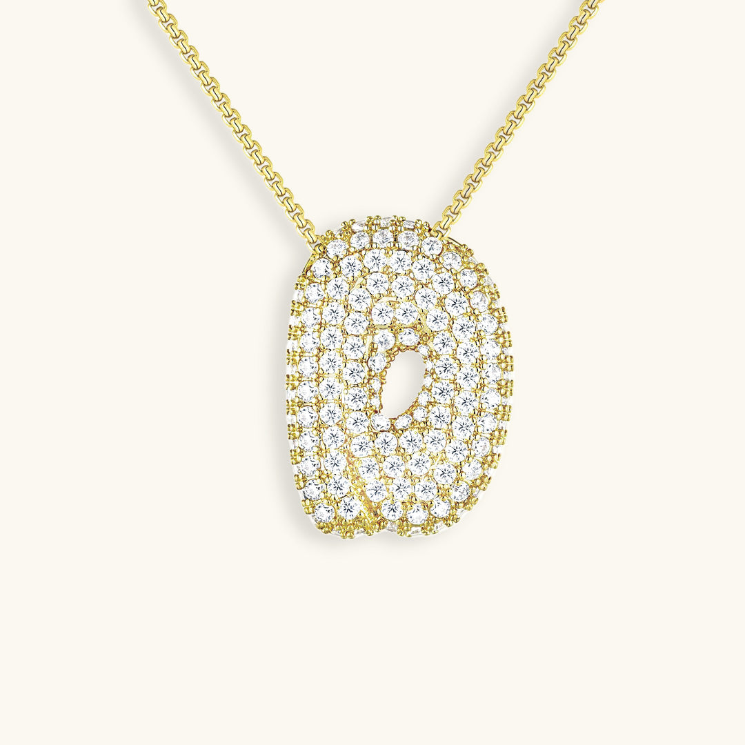 Collier Esme - Initiale en forme de bulle avec diamant — conçu pour inspirer votre style de vie.