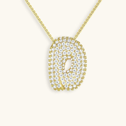 Collier Esme - Initiale en forme de bulle avec diamant — conçu pour inspirer votre style de vie.