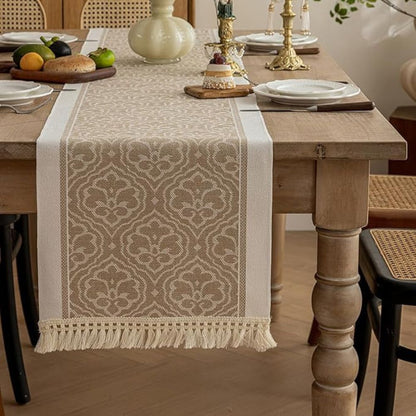 Damast Düne Tischläufer