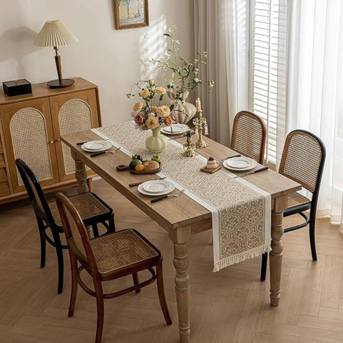 Damast Düne Tischläufer