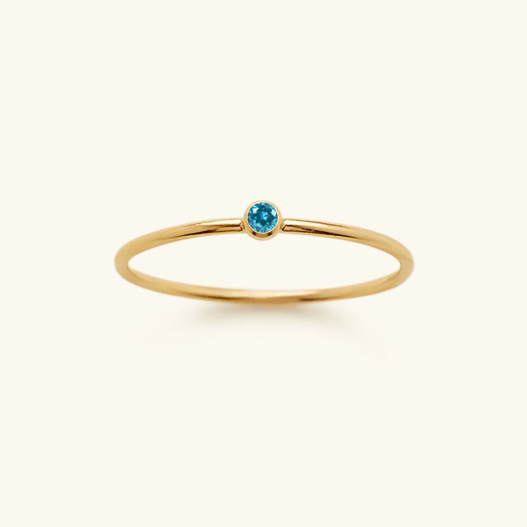 Briony - Birthstone Stacker Ring — made with care and attention to detail.