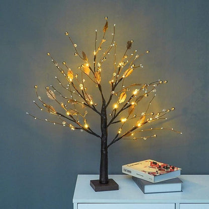 30 cm LED Tafelkkerstboom met Bessen - Accu Aangedreven Kerstdecoratie