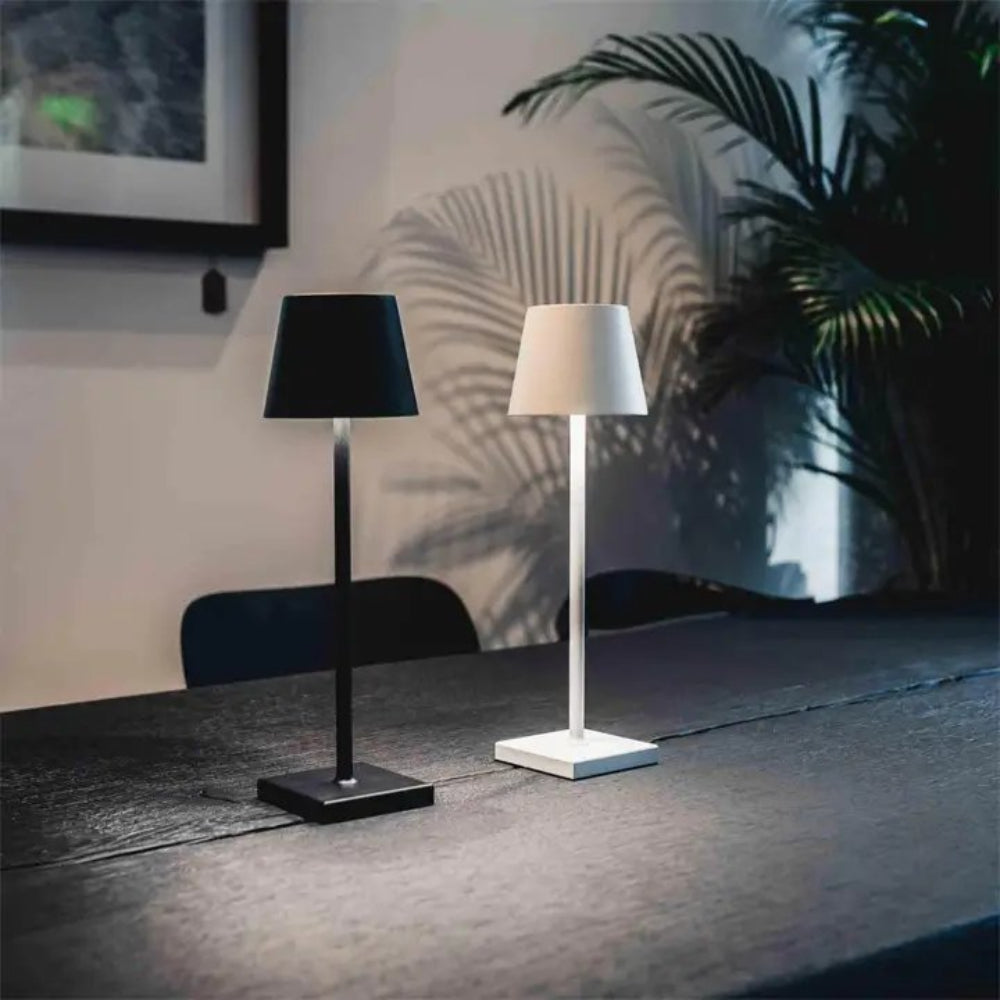Lampe de table LED rechargeable sans fil à commande tactile - Portable et élégante