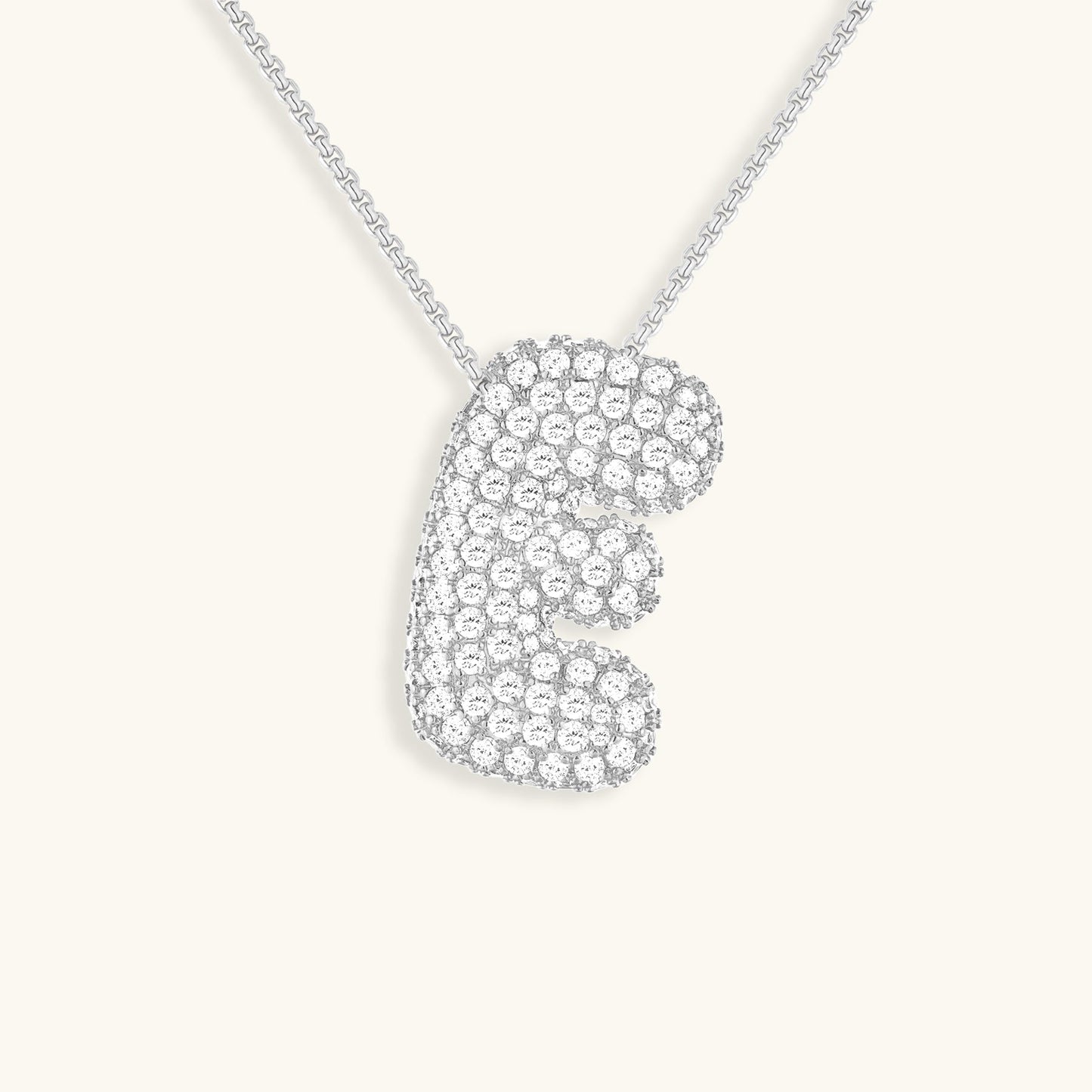 Collier Esme - Initiale en forme de bulle avec diamant — conçu pour inspirer votre style de vie.
