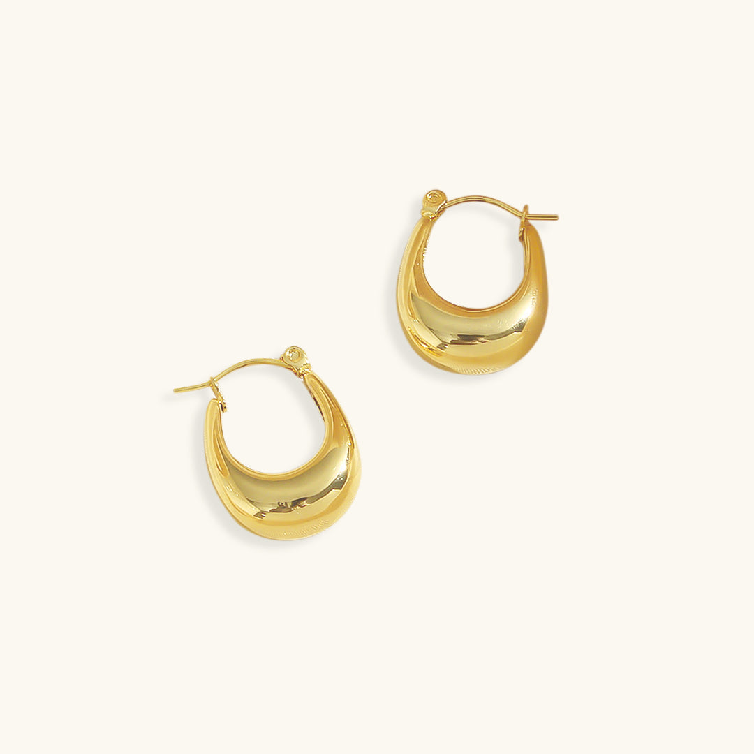 Evie - Gold Hoop Earrings — made with care and attention to detail.