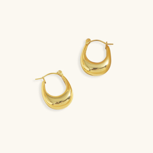 Evie - Gold Hoop Earrings — made with care and attention to detail.
