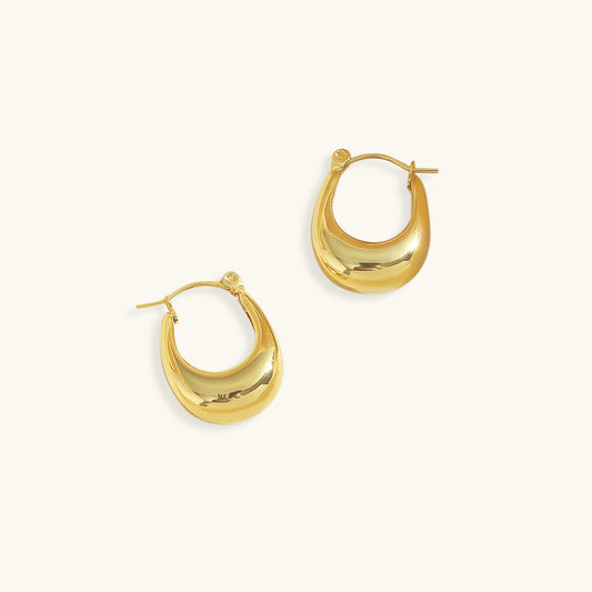 Evie - Gold Hoop Earrings — made with care and attention to detail.