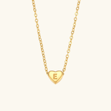 Juliette - Heart Initial Gold Necklace — crafted for everyday quality.