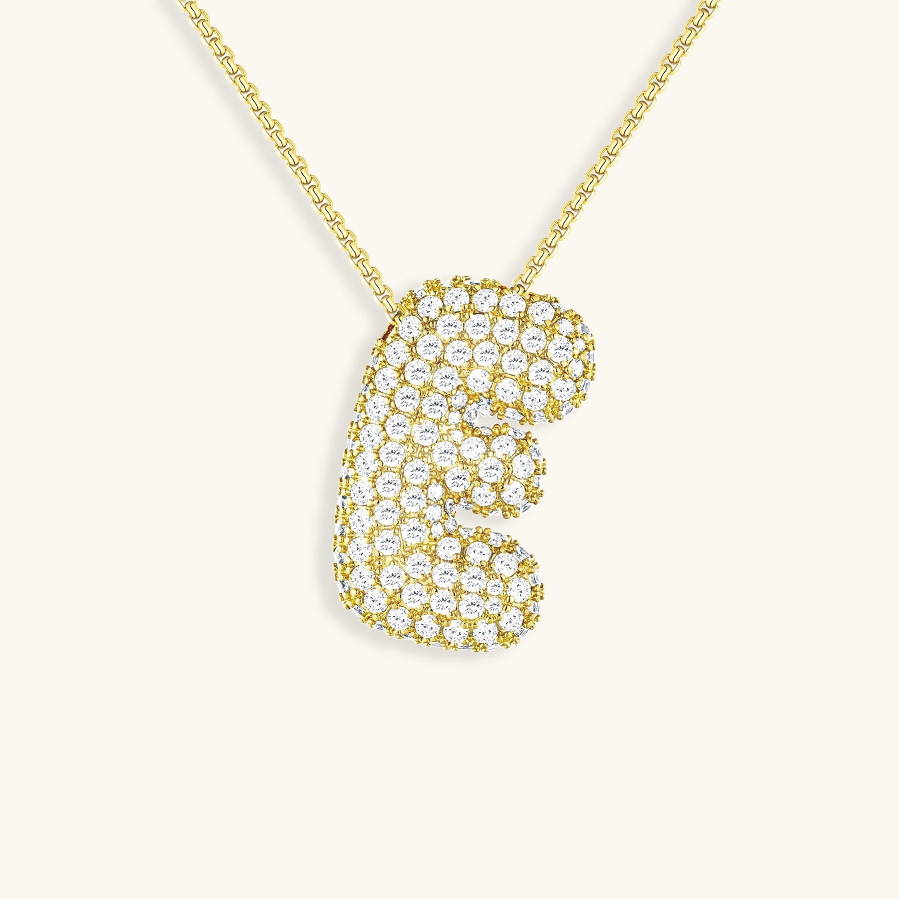 Esme - Bubble Initial Diamond Necklace — designed to inspire your lifestyle.