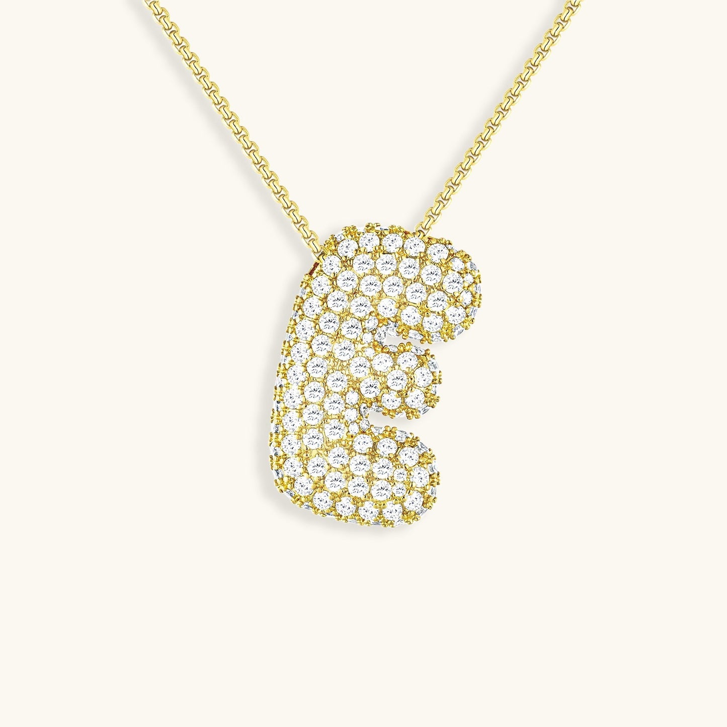 Collier Esme - Initiale en forme de bulle avec diamant — conçu pour inspirer votre style de vie.