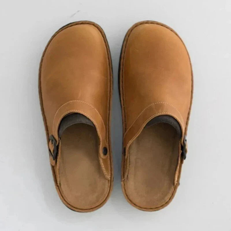 Clogs | Bequem | Slip-On | Lederpantoletten | Herrenschuhe