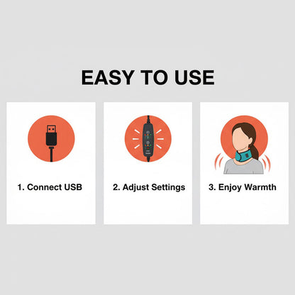 Elektrische Nackenumschlag - Heizkissen - Verstellbares Design